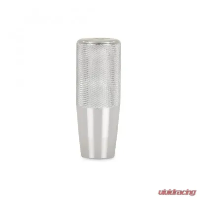 Mishimoto Weighted Shift Knob, XL, Knurled, Silver | MMSK-XLK-SL