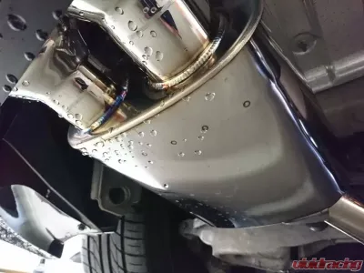 VeilSide Header-Back Exhaust System in T304 Stainless Steel w Titanium Tips Nissan 370Z 2009-2020 - AE105-EXR