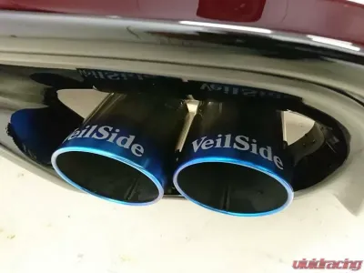 VeilSide Header-Back Exhaust System in T304 Stainless Steel w Titanium Tips Nissan 370Z 2009-2020 - AE105-EXR