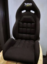 VeilSide VS D-1R Narrow FRP Reclining Racing Seat Black/Black                                     - FA015-01BKF - Image 4