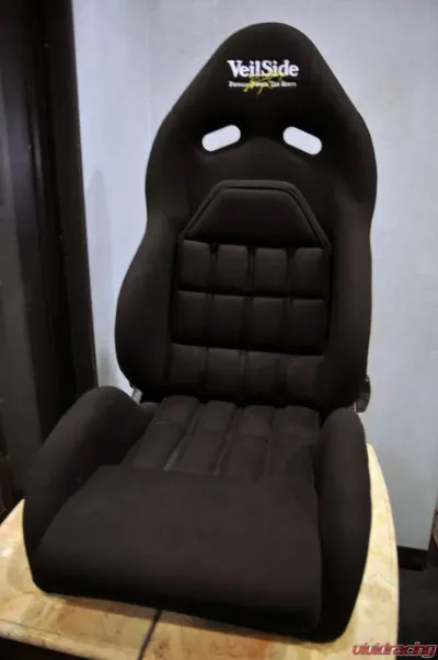 VeilSide VS D-1R Narrow FRP Reclining Racing Seat Black/Black - FA015-01BKF