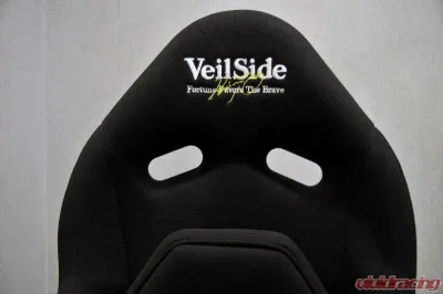 VeilSide VS D-1R Narrow FRP Reclining Racing Seat Black/Black - FA015-01BKF