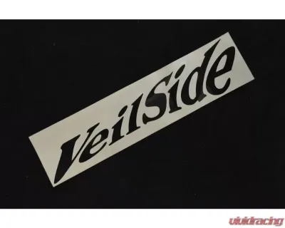 VeilSide Twisty/ Slant Sticker Large Black Size 315mmX70mm - ST020-05
