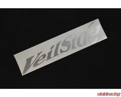 VeilSide Twisty/ Slant Sticker Medium Silver Size 200mmX45mm - ST019-06