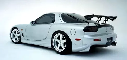 VeilSide 1993-2002 Mazda RX7 FD3S C-II Model Rear Under Spoiler (FRP) - AE052-03