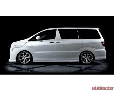 VeilSide Toyota Alphard Complete Conversion Kit ..Front Bumper, Hood, Front Fenders, Grill Set, Headlights Set, Side Skirts, Door Panels, Rear Bumper & Rear Spoiler - AE120