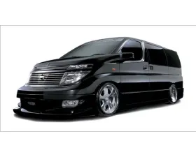 VeilSide 2002-2010 Nissan ElGrand JDM E51 Goltier Front Bumper Spoiler (FRP)