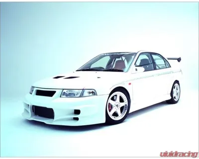 VeilSide 1997-2001 Mitsubishi Lancer EVO IV, V, VI CN9A/ CP9A EC-I Model Front Bumper Spoiler (FRP) - AE060-01