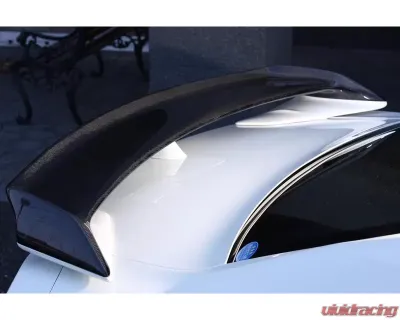 VeilSide 2009-2020 Nissan Skyline GTR R35 Ver. I Model Carbon Rear Wing (CFRP) Require re-use factory wing base - 1 Small Emblem - AE102-05C