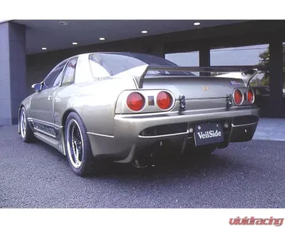 VeilSide 1989-1991 Nissan Skyline GTR BNR32 R1 Street Drag Model Rear Bumper Spoiler (FRP) - AE009-04