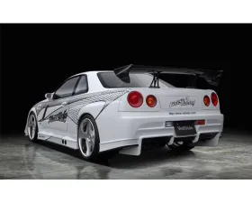 VeilSide 1999-2002 Nissan Skyline GTR BNR34 JDM VS-GT Model Rear Bumper Spoiler (FRP)