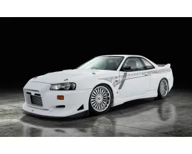 VeilSide 1999-2002 Nissan GTR JDM BNR34 Skyline Street Drag Model Vented Hood(FRP)