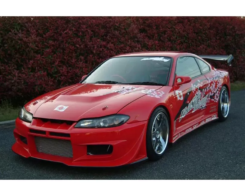 Vis Racing Carbon Fiber Hood Invader Style for 95-99 Nissan