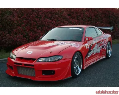 VeilSide 1999-2005 Nissan Silvia S15 JDM VS-D1 Works Model FRP Hood (FRP) - AE082-02
