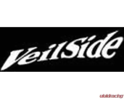 VeilSide Twisty/ Slant Sticker Large White Size: 315mmX70mm - ST020-01