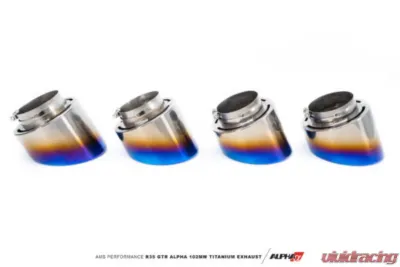 AMS Performance Titanium 102mm Exhaust System Nissan GT-R R35 2009+ - ALP.07.05.0007-1