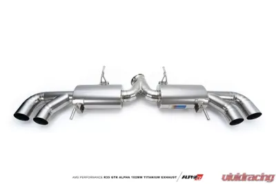 AMS Performance Titanium 102mm Exhaust System Nissan GT-R R35 2009+ - ALP.07.05.0007-1