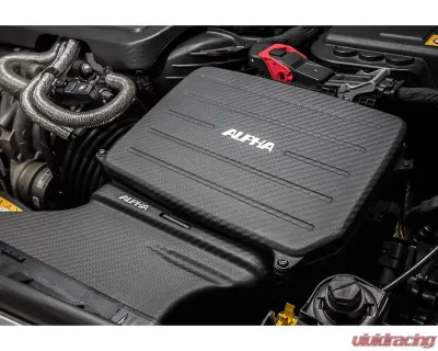 AMS Performance Alpha Mercedes-Benz 2.0L M133 AMG Carbon Fiber Cold Air Inlet Duct & Air Box Lid Mercedes-Benz A45 | CLA45 | GLA45 2013-2019 - ALP.19.08.0003-1