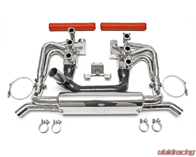 Fabspeed RSR Header Muffler Kit w/ Heat Exchange, Sport Cats & Competition Muffler Outlets Tips Porsche 911 Carrera 3.2 1984-1989 - FS.POR.911.RSRWHS32