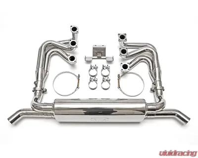 Fabspeed RSR Header Muffler Kit w/ Sport Cats & Competition Muffler Outlets Tips Porsche 911 Carrera 1976-1989 - FS.POR.911.RSRWOHS