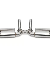 Fabspeed Maxflo Performance Exhaust System w/ Quad Style Polished Tips Porsche 955 Turbo | Turbo S 2002-2007                                     - FS.POR.955T.MAXP - Image 2