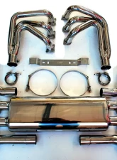 Fabspeed RSR Header Muffler Kit w/ Competition Muffler Outlets Tips Porsche 911 Carrera 1976-1989                                     - FS.POR.911.RSRWOH - Image 2