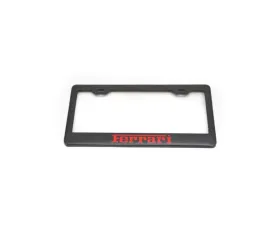 Fabspeed Carbon Fiber License Plate Frames Red Ferrari