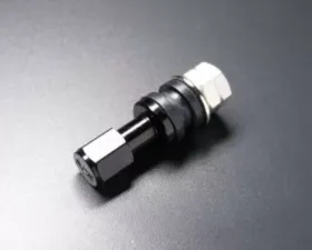 SSR Wheels Black Aluminum Valve Stem w/ SSR Valve Stem Cap - Each