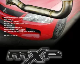 MXP Stainless Pre-Cat Downpipe Mitsubishi Evolution VIII IX MR 2003-2007