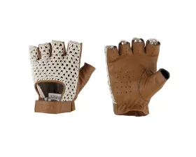OMP Racing Cream and Brown Tazio Racing Gloves | L