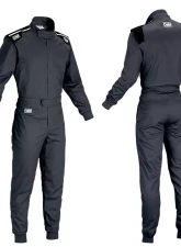 OMP Racing Summer One Layer Karting Suit Black Childrens 140                                     - KA0-1719-AK1-071-140 - Image 2