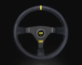 OMP Racing Steering Wheel WRC: Mid-Depth 350mm Dished | Black|Yellow