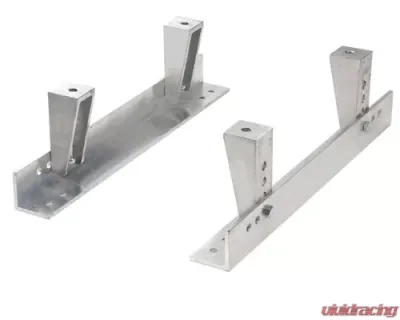 OMP Universal Aluminum Seat Bracket, Silver - HD0-0666