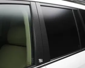 Wald International Black Bison Carbon Fiber Pillar Covers Lexus LX570 13-14