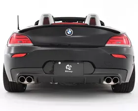3D Design Quad Carbon Fiber Rear Diffuser BMW Z4 E89 M Sport 2010-2015
