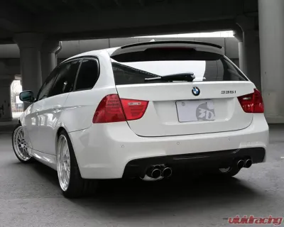 3D Design Urethane And Carbon Fiber Roof Spoiler BMW 3 Series E91 2006-2011 - 3110-19111