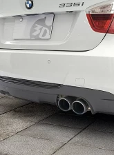3D Design 4 Tip Carbon Fiber Rear Diffuser BMW 335i 2006-2011                                     - 3108-19031 - Image 3