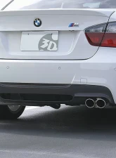 3D Design 4 Tip Carbon Fiber Rear Diffuser BMW 335i 2006-2011                                     - 3108-19031 - Image 2