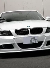 3D Design Carbon Fiber Under Splitter BMW 3 Series E90 | E91 M-Sport 2006-2013                                     - 3102-19011 - Image 3