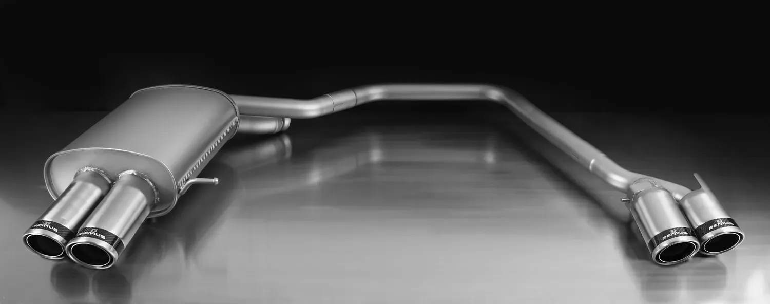 Remus Sport Axleback Exhaust System with 84mm Carbon Race Tips BMW 520i | 523i | 530i F10 11-16 - 087112 1584CS