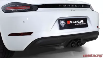 Remus Stainless Steel Axleback Exhaust System Porsche Boxster | Cayman 718 17-19 - 686016 0500LR