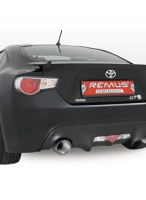 Remus Stainless Sport Exhaust with Dual 127mm Angled Tips Subaru BRZ 2.0L 13-14                                     - 906012 1585S - Image 4