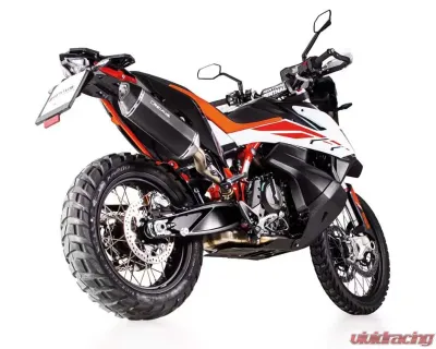 Remus Black Hawk Racing Black Stainless Steel Slip-On Exhaust EC-Approval KTM 790 Adventure | Adventure R 19-20 - 64783 655219