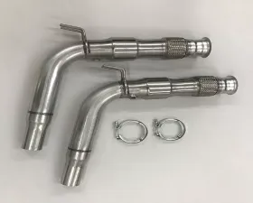 Belanger 2 1/2 inch Mid Pipes w/ Cats | Flex Pipes and Brackets Manifold Dodge Viper SRT Roadster | Coupe/ACR 1998-2002