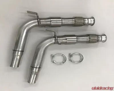 Belanger 2 1/2 inch Mid Pipes w/ Cats | Flex Pipes and Brackets manifold Dodge Viper SRT Roadster | Coupe/ACR 08-10 - 4715-STOCK