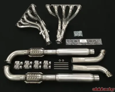 Belanger Headers and Complete Side Pipe exhaust w/ Cats Dodge Viper RT-10 Roadster 92-02 - 5563