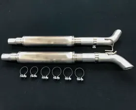 Belanger 2 1/2 inch Catback w/ Silver Tailpipes Dodge Viper SRT Coupe/ACR 13-17