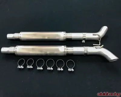 Belanger 2 1/2 inch Catback w/ Silver Tailpipes Dodge Viper SRT Coupe/ACR 13-17 - 5577ACRS-stock