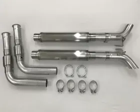 Belanger Mids w/ Cats manifold and Catback w/ Silver Tailpipes Dodge Viper SRT Coupe/ACR 13-17