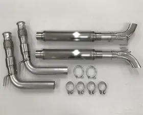 Belanger Mids w/ Cats | Flex Pipes and Brackets- manifold and Catback w/ Silver Tailpipes Dodge Viper SRT Coupe/GTS 13-17